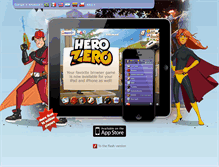 Tablet Screenshot of herozerogame.com